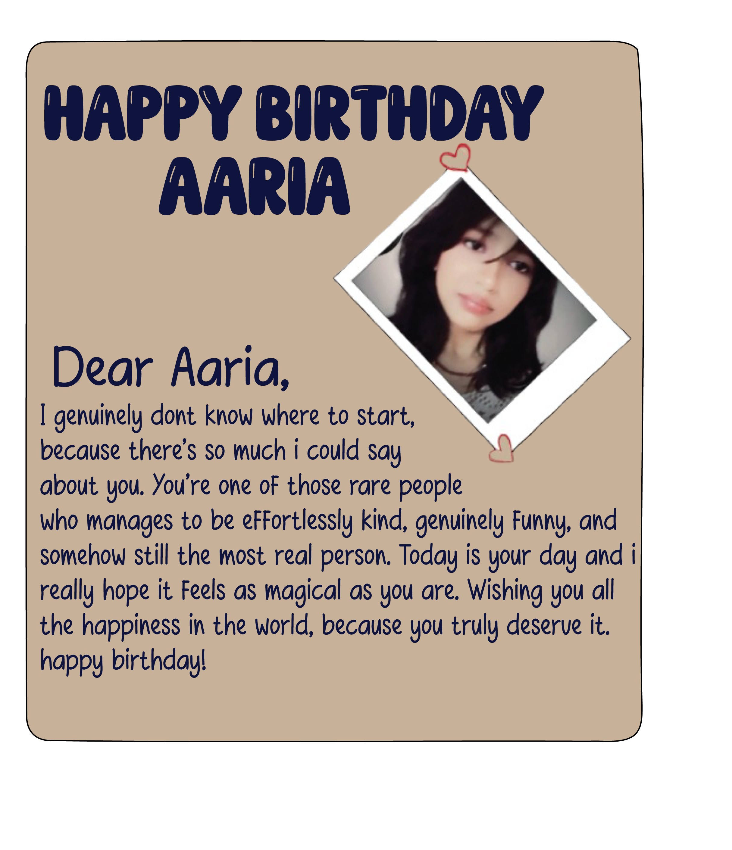 Birthday Letter